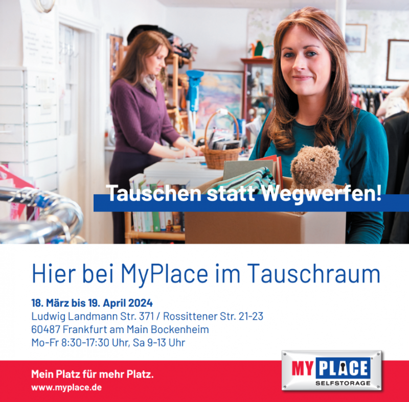 Poster zum Tauschraum in Frankfurt