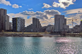 Gebäude in der aspern Seestadt